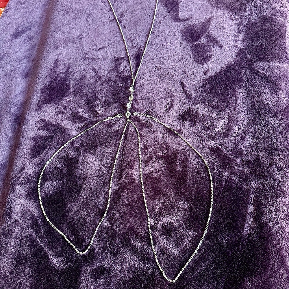Elegant Silver Body Chain
